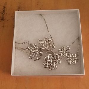 Banks layering station silver necklace